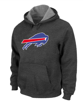 Buffalo Bills Logo Pullover Hoodie D.Grey