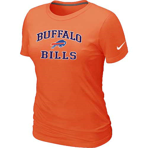 Buffalo Bills Women's Heart & Soul Orange T-Shirt