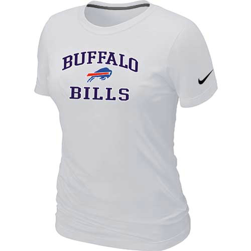 Buffalo Bills Women's Heart & Soul White T-Shirt