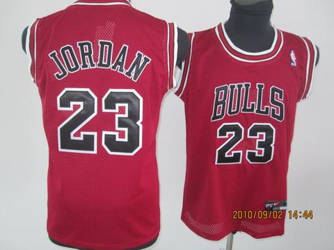 Bulls 23 Jordan Red Youth Jersey