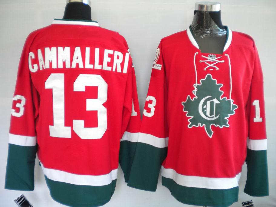 Canadiens 13 Cammalleri red green CD Jerseys
