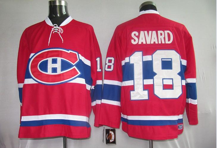 Canadiens 18 Sanard red Jerseys ccm