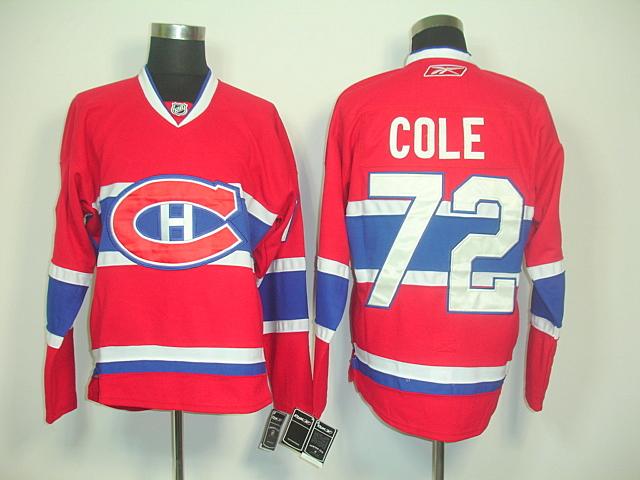 Canadiens 72 Cole red Jersey