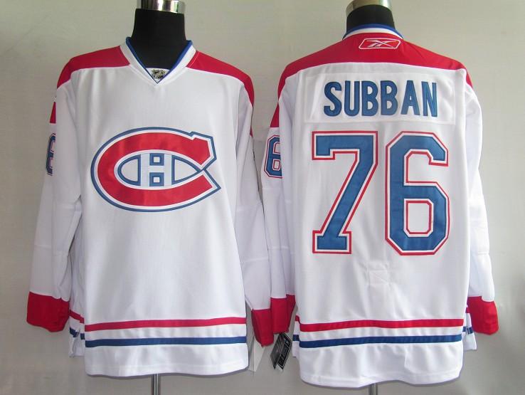 Canadiens 76 Subban white Jerseys