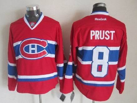 Canadiens 8 Prust Red Jerseys