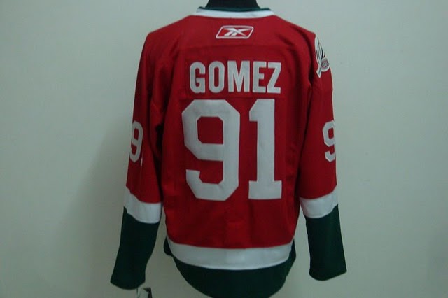 Canadiens 91 Gomez red Jerseys