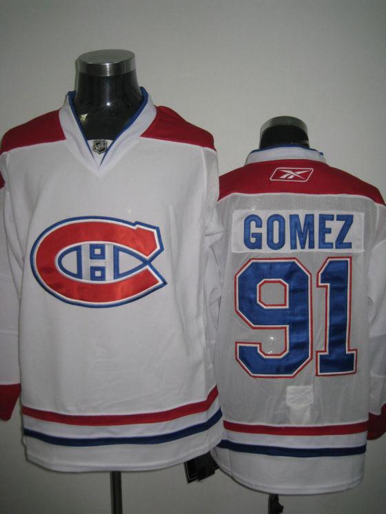 Canadiens 91 Gomez white CH Jerseys