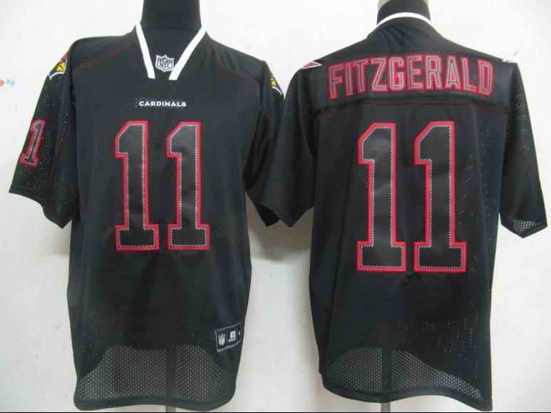 Cardinals 11 Fitzgerald black field shadow Jerseys