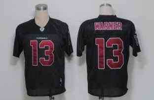 Cardinals 13 Warner black Jersey