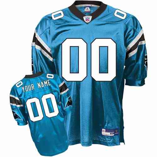 Carolina Panthers Men Customized blue Jersey