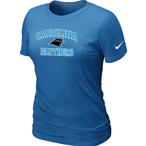 Carolina Panthers Women's Heart & Soul L.blue T-Shirt