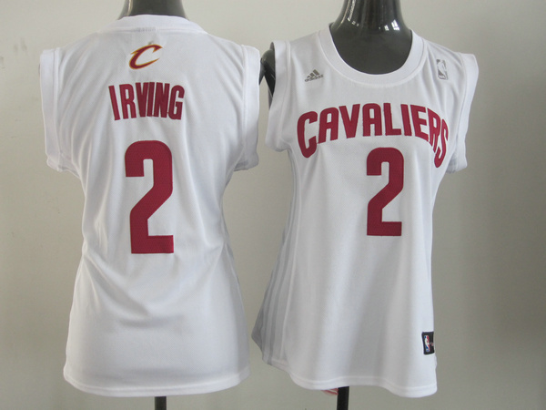 Cavaliers 2 Irving White Women Jersey