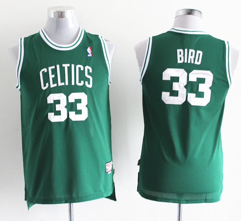 Celtics 33 Bird Green Youth Jersey