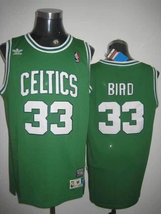 Celtics 33 Larry Bird Green Throwback Jerseys