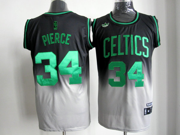 Celtics 34 Pierce Black&White Jerseys