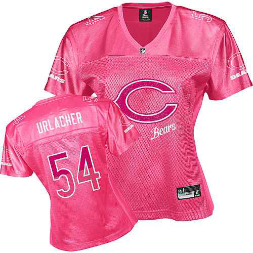 Chicago Bears 54 URLACHER pink Womens Jerseys