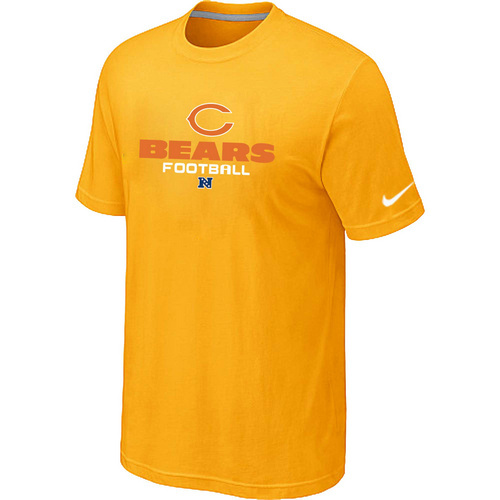 Chicago Bears Critical Victory Yellow T-Shirt