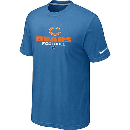 Chicago Bears Critical Victory light Blue T-Shirt