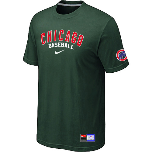 Chicago Cubs D.Green Nike Short Sleeve Practice T-Shirt
