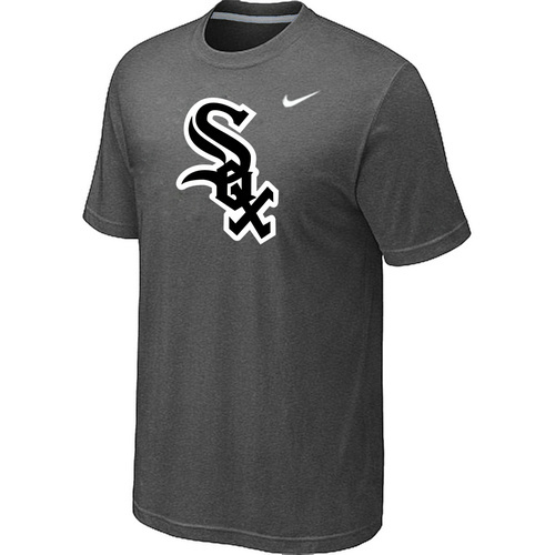 Chicago White Sox Nike Heathered D.Grey Club Logo T-Shirt