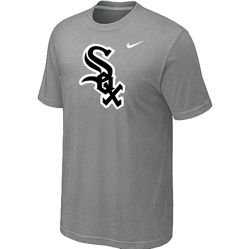 Chicago White Sox Nike Heathered L.Grey Club Logo T-Shirt