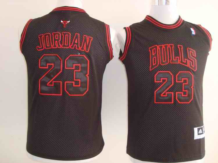 Chicago Bulls 23 JordanBlack youth Jersey
