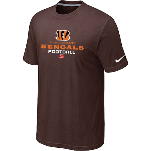 Cincinnati Bengals Critical Victory Brown T-Shirt