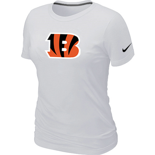 Cincinnati Bengals White Women's Logo T-Shirt
