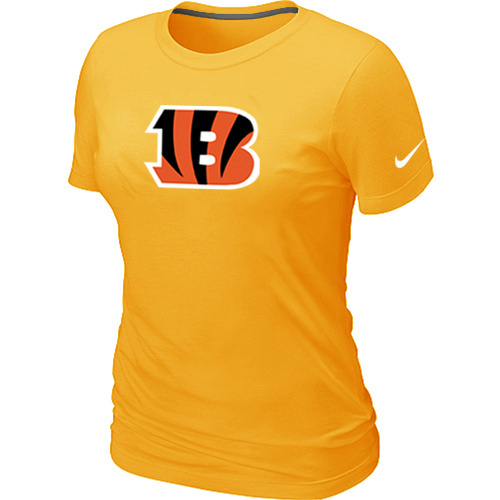 Cincinnati Bengals Yellow Women's Logo T-Shirt