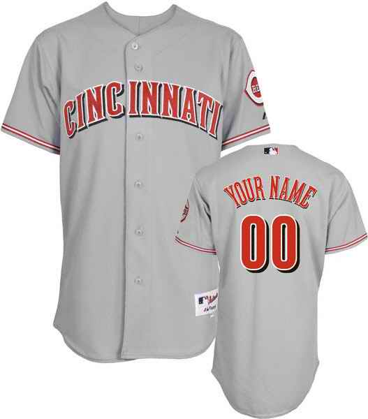 Cincinnati Reds Grey Man Custom Jerseys