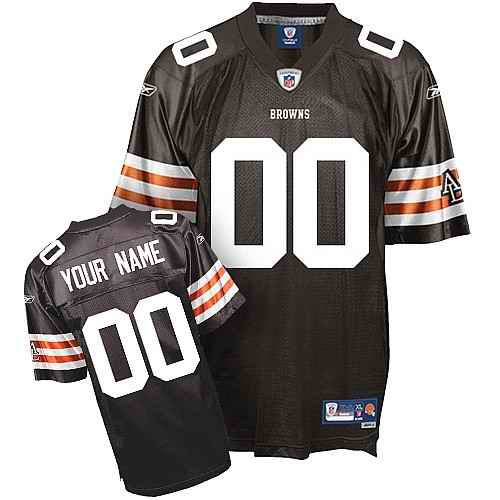 Cleveland Browns Men Customized brown Jersey