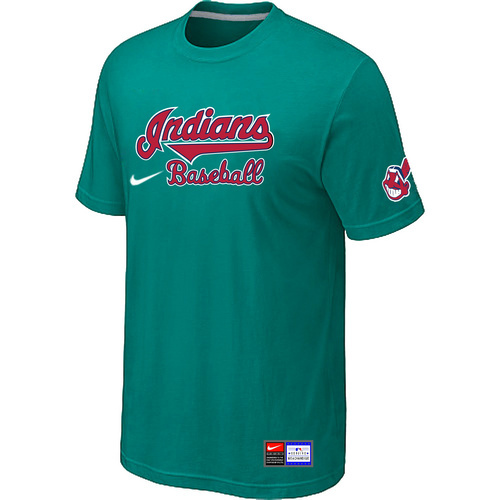 Cleveland Indians Green Nike Short Sleeve Practice T-Shirt