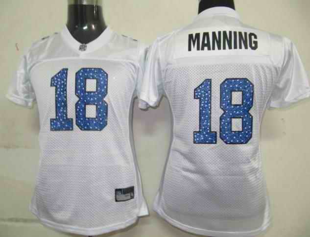 Colts 18 Manning white women new Jerseys