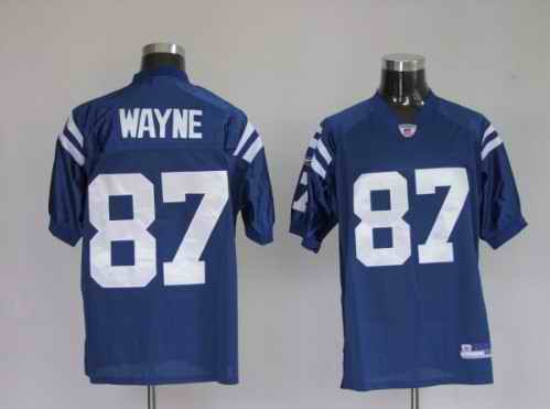 Colts 87 Reggie Wayne Blue Jerseys