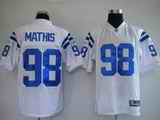 Colts 98 Mathis White Jerseys