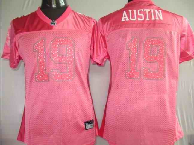 Cowboys 19 Austin pink new women Jerseys