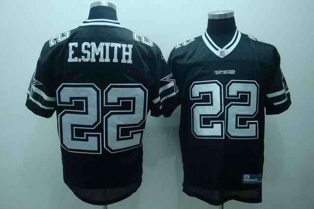 Cowboys 22 E.Smith Black Jerseys