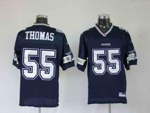 Cowboys 55 Zach Thomas Blue Jerseys