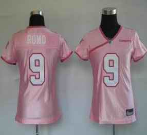 Cowboys 9 Romo pink women Jerseys