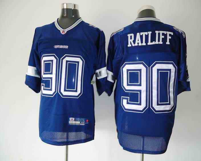 Cowboys 90 Ratliff Blue Jerseys