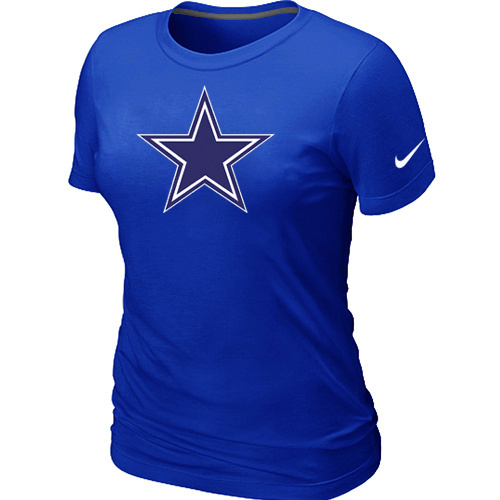 Dallas Cowboys Blue Women's Logo T-Shirt