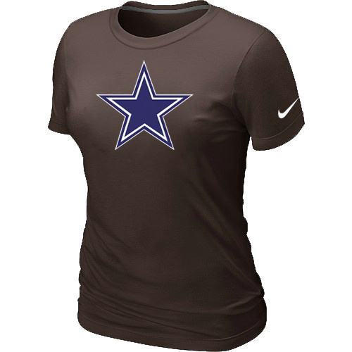 Dallas Cowboys Brown Women's Logo T-Shirt