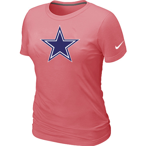 Dallas Cowboys Pink Women's Logo T-Shirt