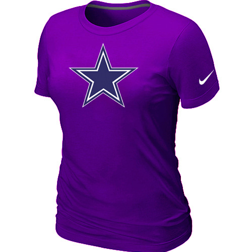 Dallas Cowboys Purple Women's Logo T-Shirt