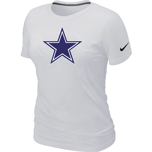 Dallas Cowboys White Women's Logo T-Shirt
