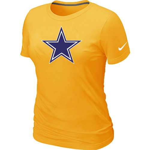 Dallas Cowboys Yellow Women's Logo T-Shirt