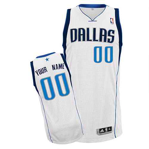 Dallas Mavericks Custom white Home Jersey