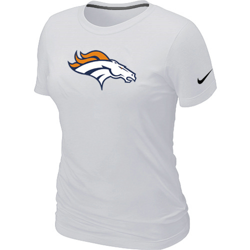 Danver Broncos White Women's Logo T-Shirt