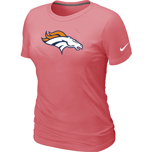Denver Broncos Pink Women's Logo T-Shirt