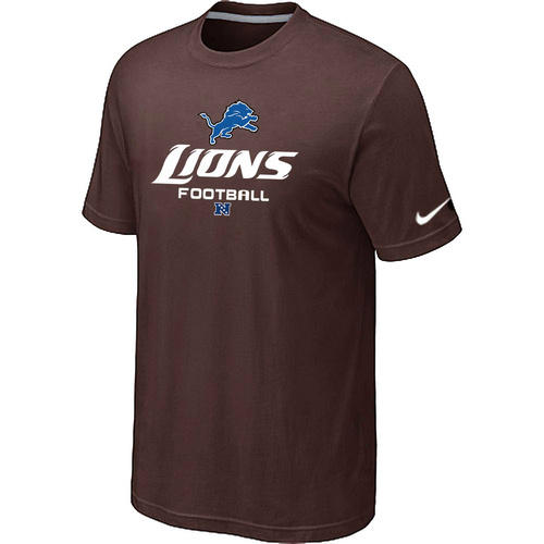 Detroit Lions Critical Victory Brown T-Shirt